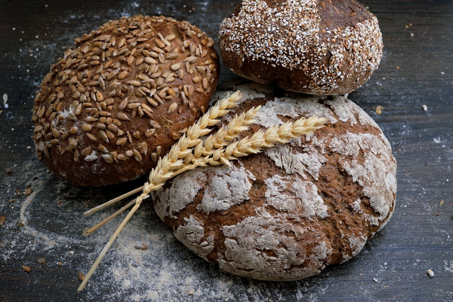 Rustic loaves fresh from the oven