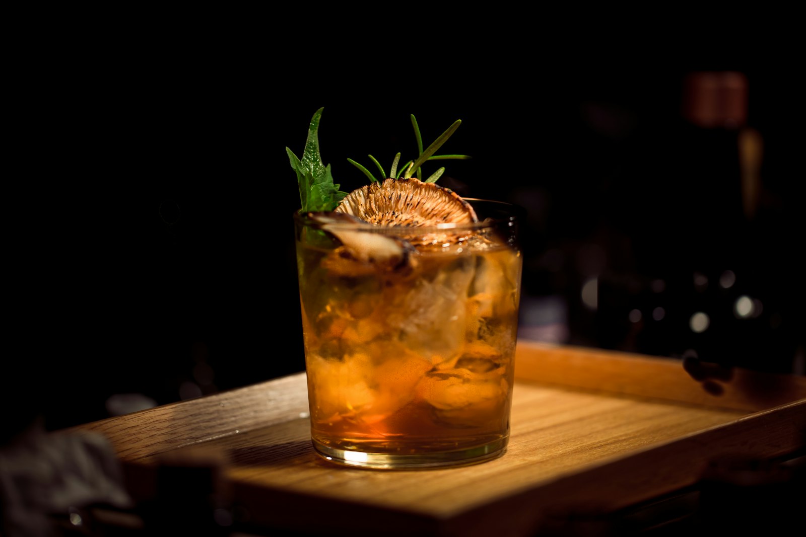 Cocktail on the bar